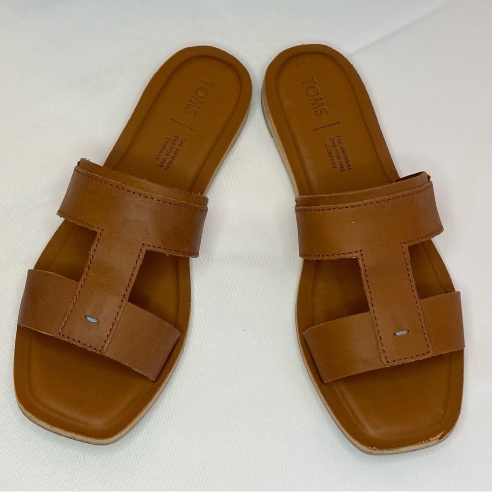 Toms Seacliff Tan Vegan Leather Sandals